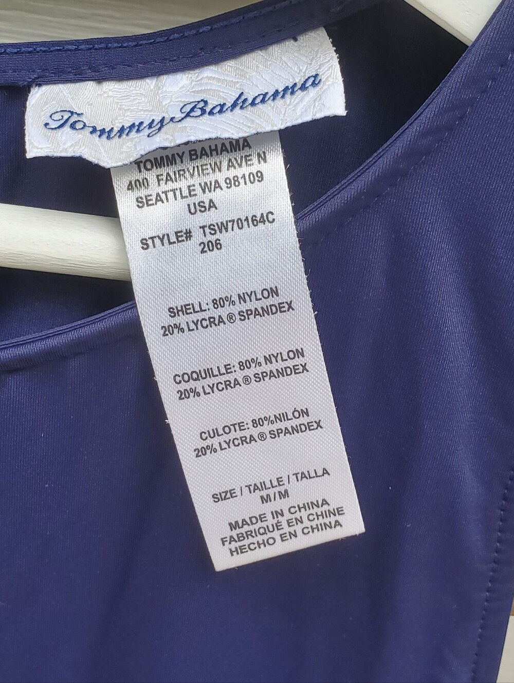 Tommy Bahama Flounce Navy Spa Dress Size M - Picture 5 of 5